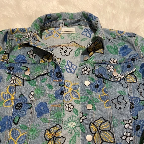 Embroidered Jean Jacket - Picture 2 of 4